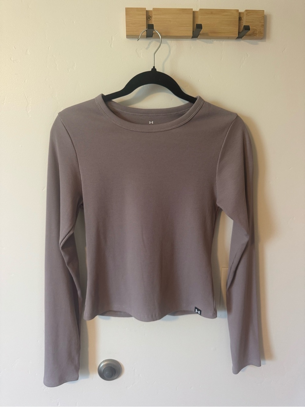 Under Armour Women's Long Sleeve Crewneck Top - Mauve Taupe